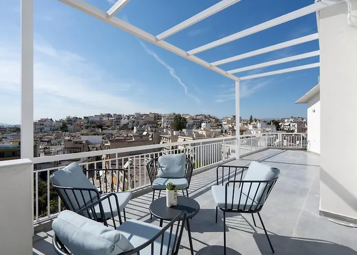 Liv - Heavenly Rooftop Flat In Koukaki